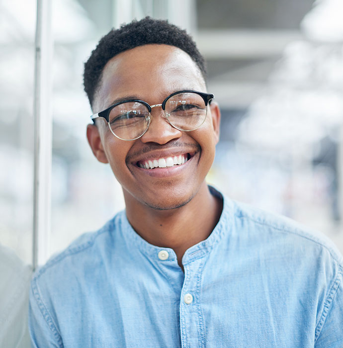 patient after his invisalign in santa barbara